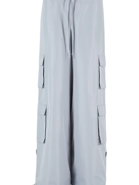 Urban Classics Pantaloni cu argintiu gri