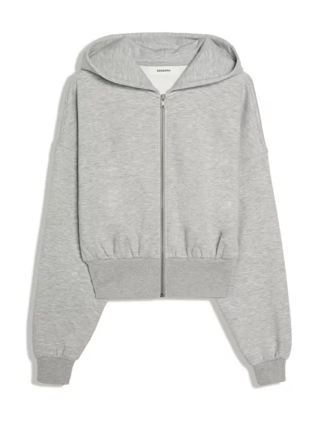Bershka Hanorac amestecat gri