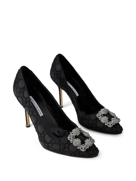 Γοβάκια Manolo Blahnik με αγκράφα μαύρο
