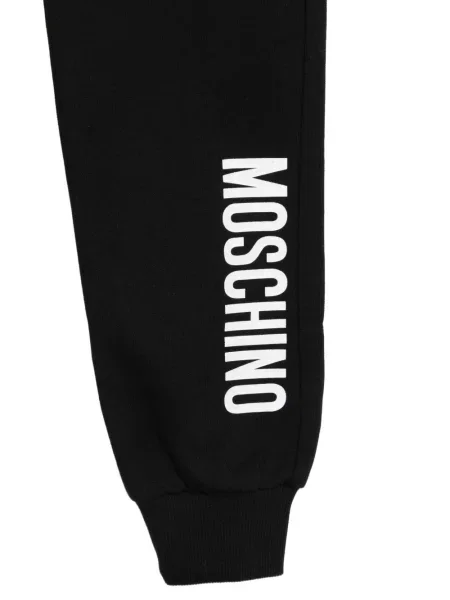 Spodnie dziecięce Moschino czarne