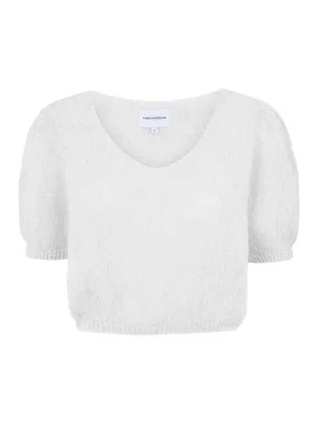 Sweter American Dreams wełniany biały
