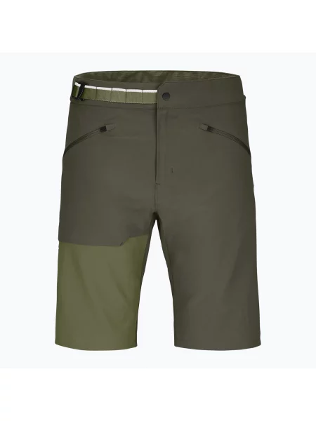 Šortky ORTOVOX Brenta dark wild herbs hnědé