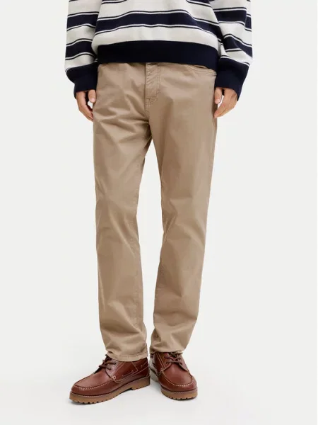 Jack & Jones Medžiaginės kelnės Clark Finn smėlio