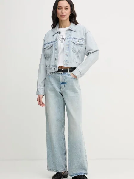 Calvin Klein Jeans Kavbojke relaxed kroja modra