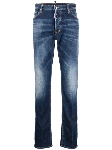 Skinny fit traperice Dsquared2 s izlizanim efektom plava