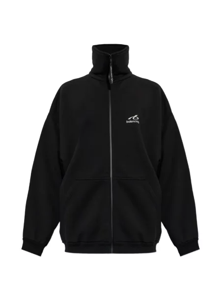 Pulover Balenciaga cu imagine negru