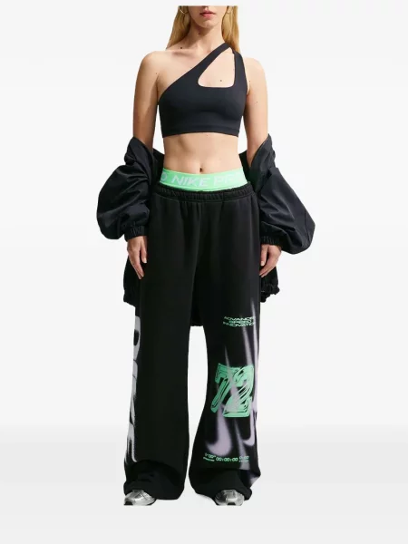 Tricou Nike cu imagine plasă cu talie înaltă albastru