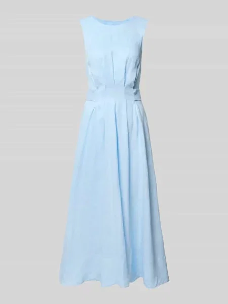Sukienka koktajlowa z lnu model Rosie' Forever New błękitna