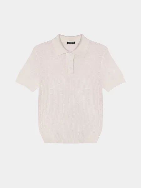 Поло Braska бавовна/акрил білий