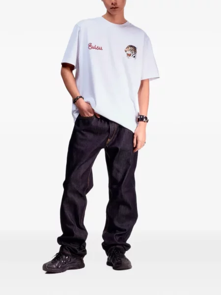 Blugi Evisu cu imagine albastru