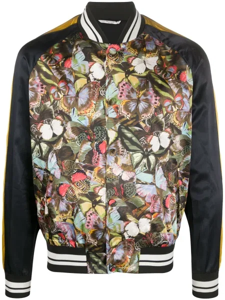 Geacă bomber Valentino Garavani cu imagine galben