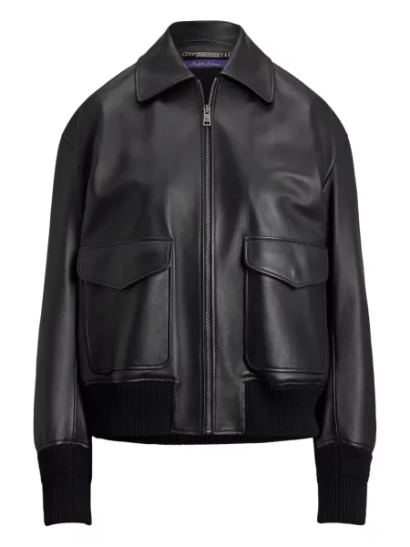 Kurtka skórzana Ralph Lauren Collection czarna