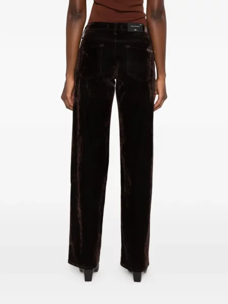 Pantaloni 7 For All Mankind de catifea maro