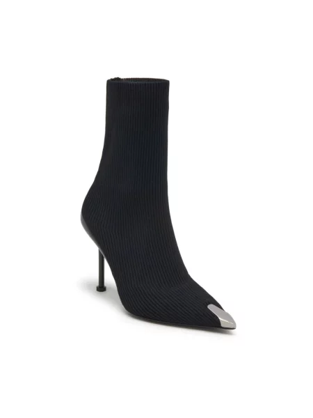 Dzianinowe botki Alexander Mcqueen czarne