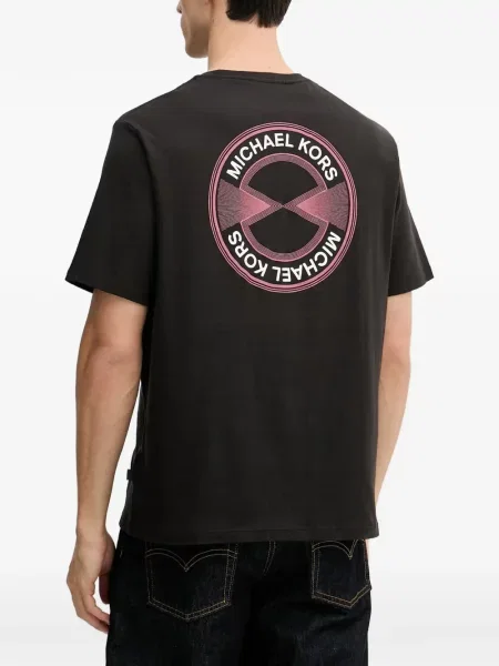 Tricou Michael Kors cu autograf negru