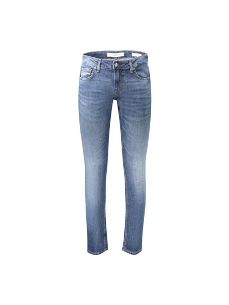 Skinny jeansy skinny Guess niebieskie
