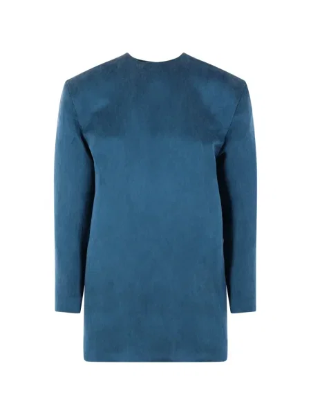 Mała mały sukienka mini Saint Laurent garniturowa niebieska