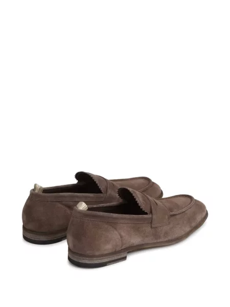 Pantofi loafer Officine Creative cu bretele maro