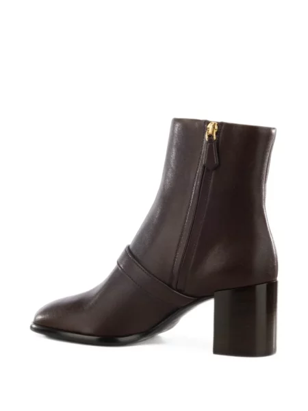 Botine Prada din piele maro