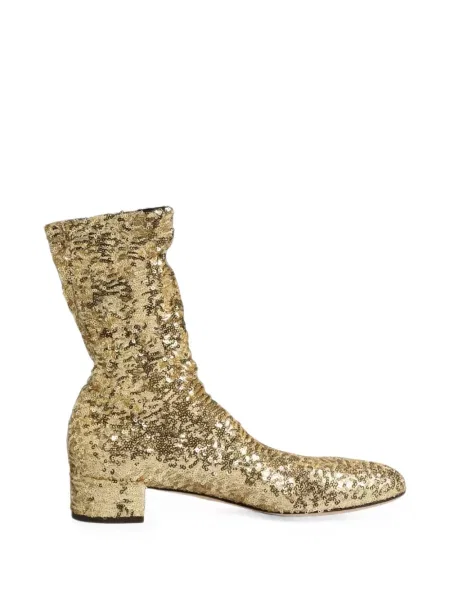 Cizme scurte Dolce & Gabbana cu paiete
