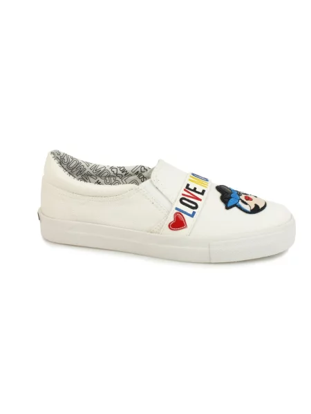Sneakersy Love Moschino białe