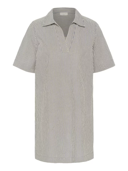 KAFFE CURVE Rochie Nana ecru / fumuriu albastru