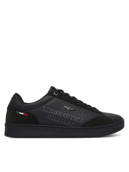 Sneakersy Aeronautica Militare czarne