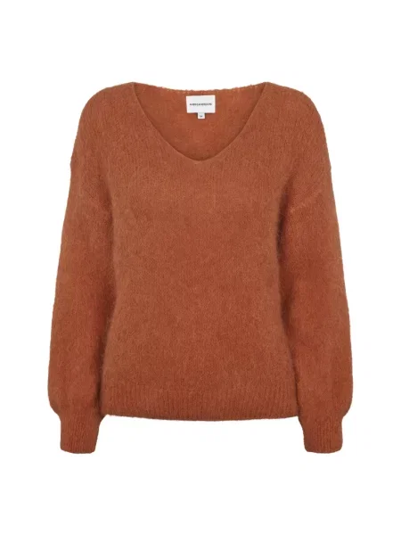 Sweter Americandreams wełniany brązowy