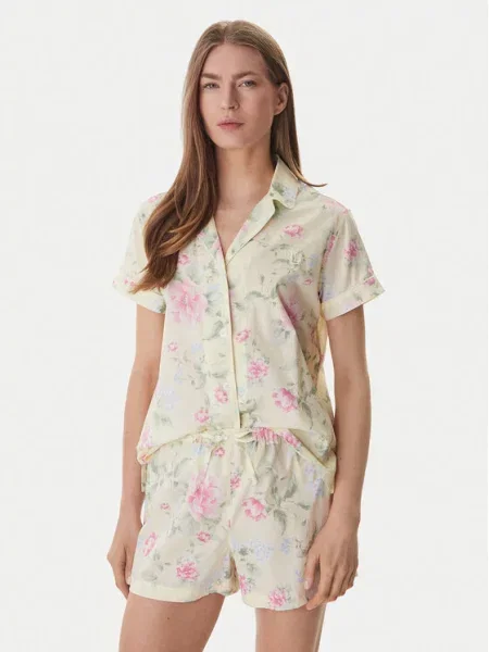 LAUREN RALPH LAUREN Pižama rumena