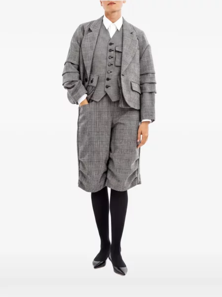 Geacă Comme Des Garçons în carouri negru