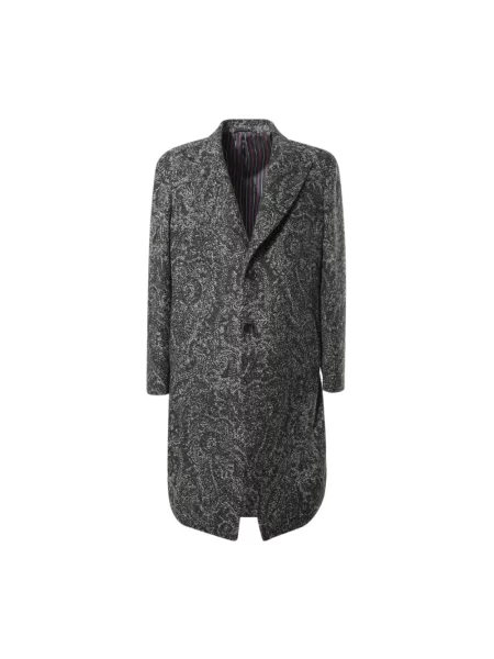 Płaszcz Etro wełniany szary