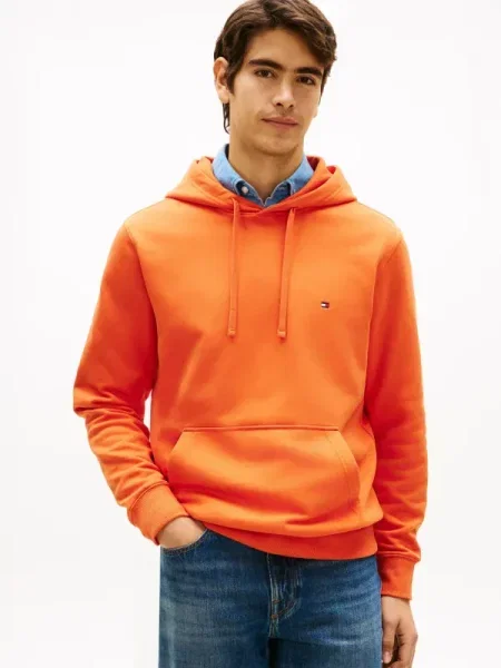 Tommy Hilfiger Hanorac ESSENTIAL TERRY portocaliu
