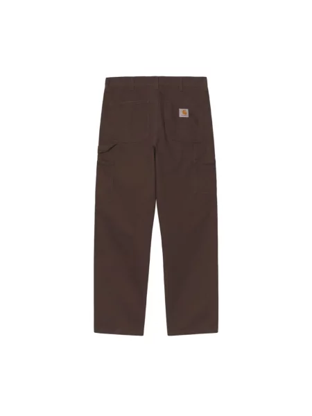 Spodnie Carhartt Wip płócienne brązowe