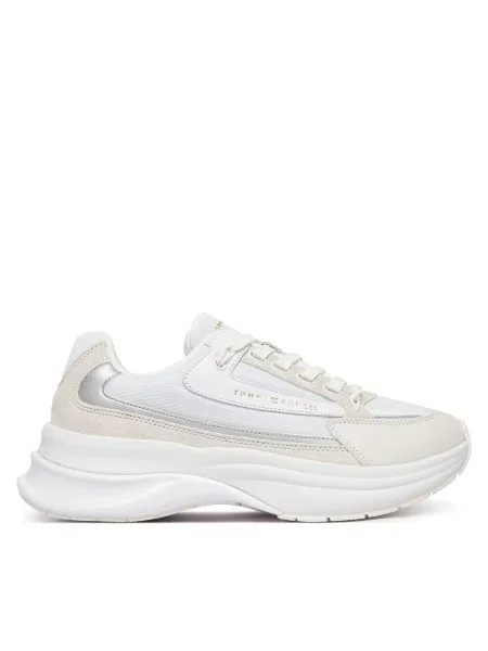Sneakersy Tommy Hilfiger Th Sporty Chic Runner biela