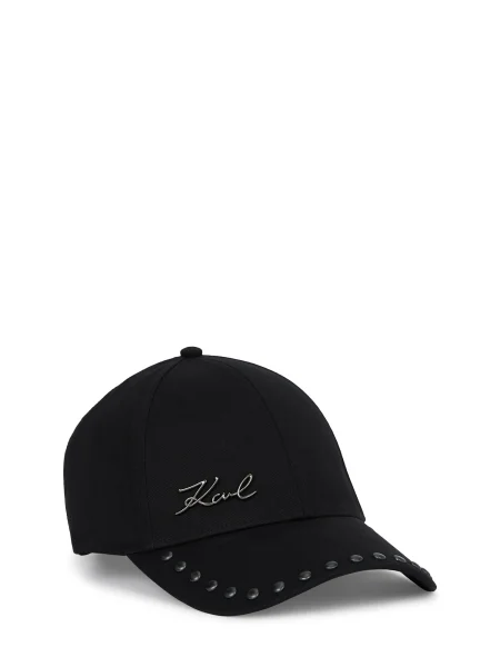 Karl Lagerfeld șapcă de baseball din K/SIGNATURE negru