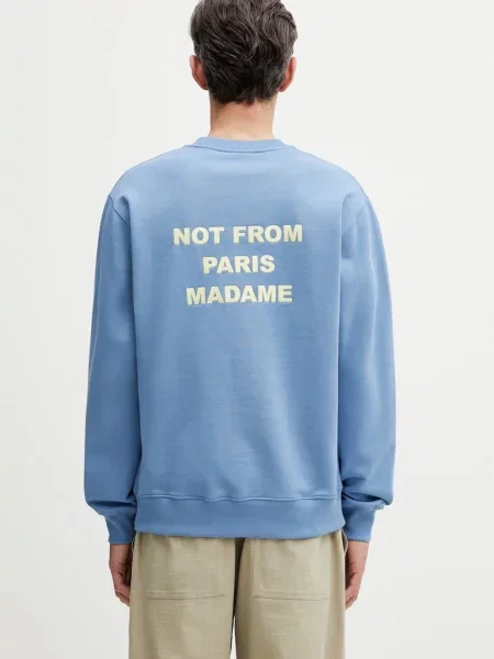 Drôle de Monsieur mikina dámská Le Sweatshirt Slogan modrá