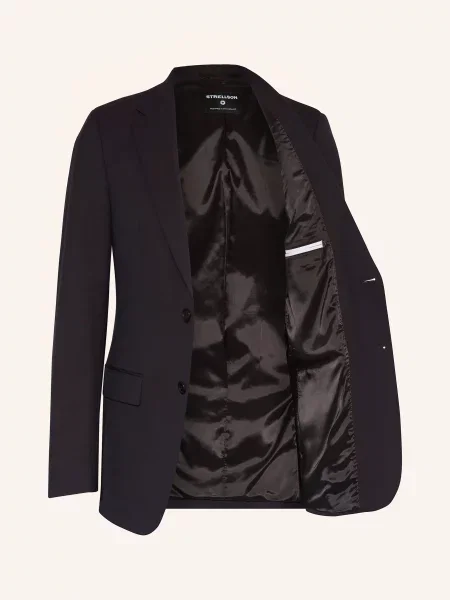 Strellson Oblekové Sako Alzer Slim Fit tmavě fialová