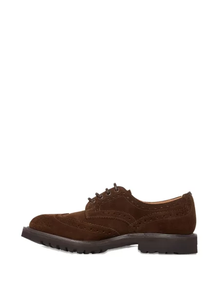 Brogues Tricker's cu șireturi din dantelă maro