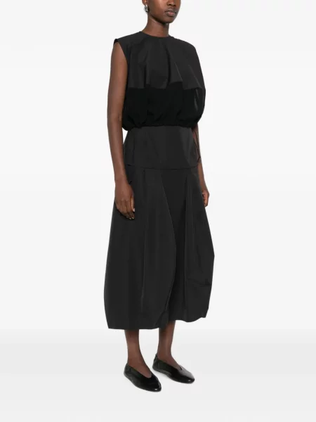 Rochie maxi Litkovska fără mâneci negru