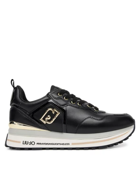 Liu Jo Sneakersy Maxi Wonder 01 czarny