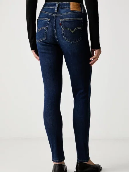 Levi's jeansy skinny HIGH RISE SKINNY niebieskie
