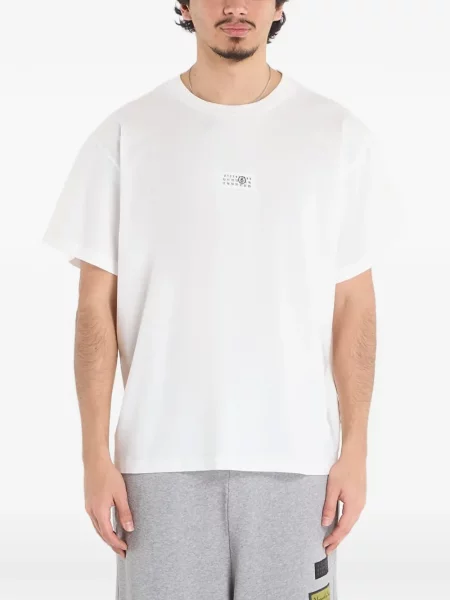 Tricou Mm6 Maison Margiela cu autograf alb