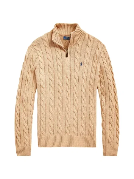 Matlasat tricou polo Polo Ralph Lauren cu decolteu rotund cu autograf roșu