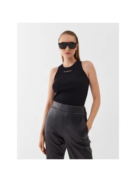 Pinko Felső Regular Fit fekete