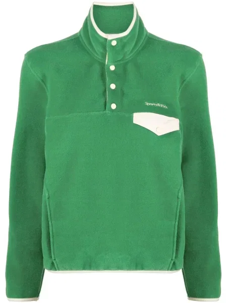 Pulover Sporty & Rich lung verde