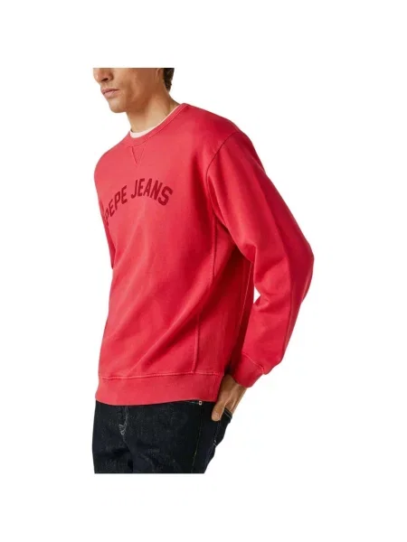 Geacă de blugi Pepe Jeans roșu