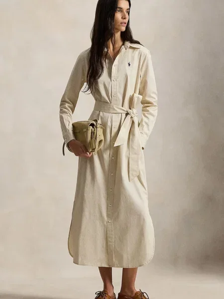 Polo Ralph Lauren rochie din bej