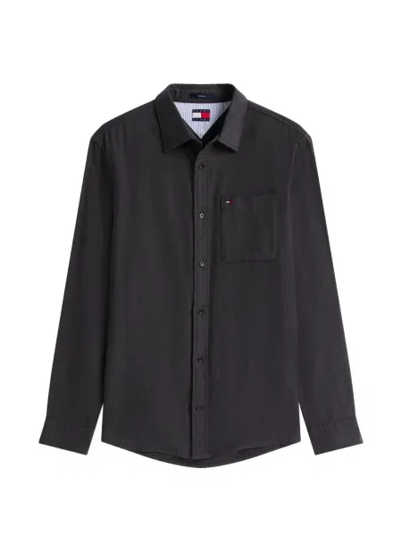 Lung cămașă Tommy Hilfiger gri