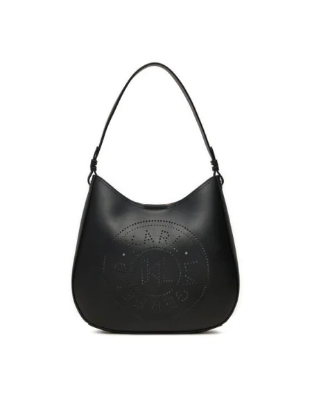 Geanta de piele Karl Lagerfeld negru
