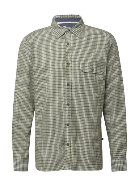 S.Oliver Košile tmavě zelená bílá